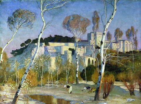 Adrian Scott Stokes Palace of the Popes at Avignon